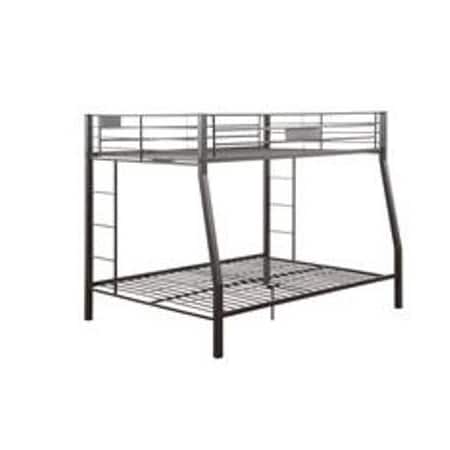 Homeroots Limbra Full xL and amp; Queen Bunk Bed Black Sand 285321